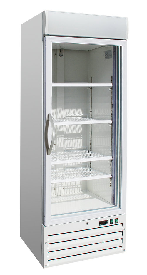 立式单面玻璃冰淇淋冷冻展示柜
